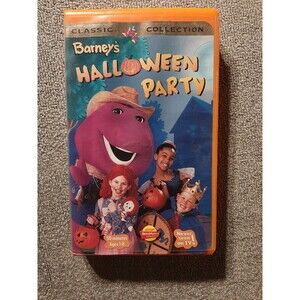 Barney’s Halloween Party Classic Collection Clamshell VHS RARE